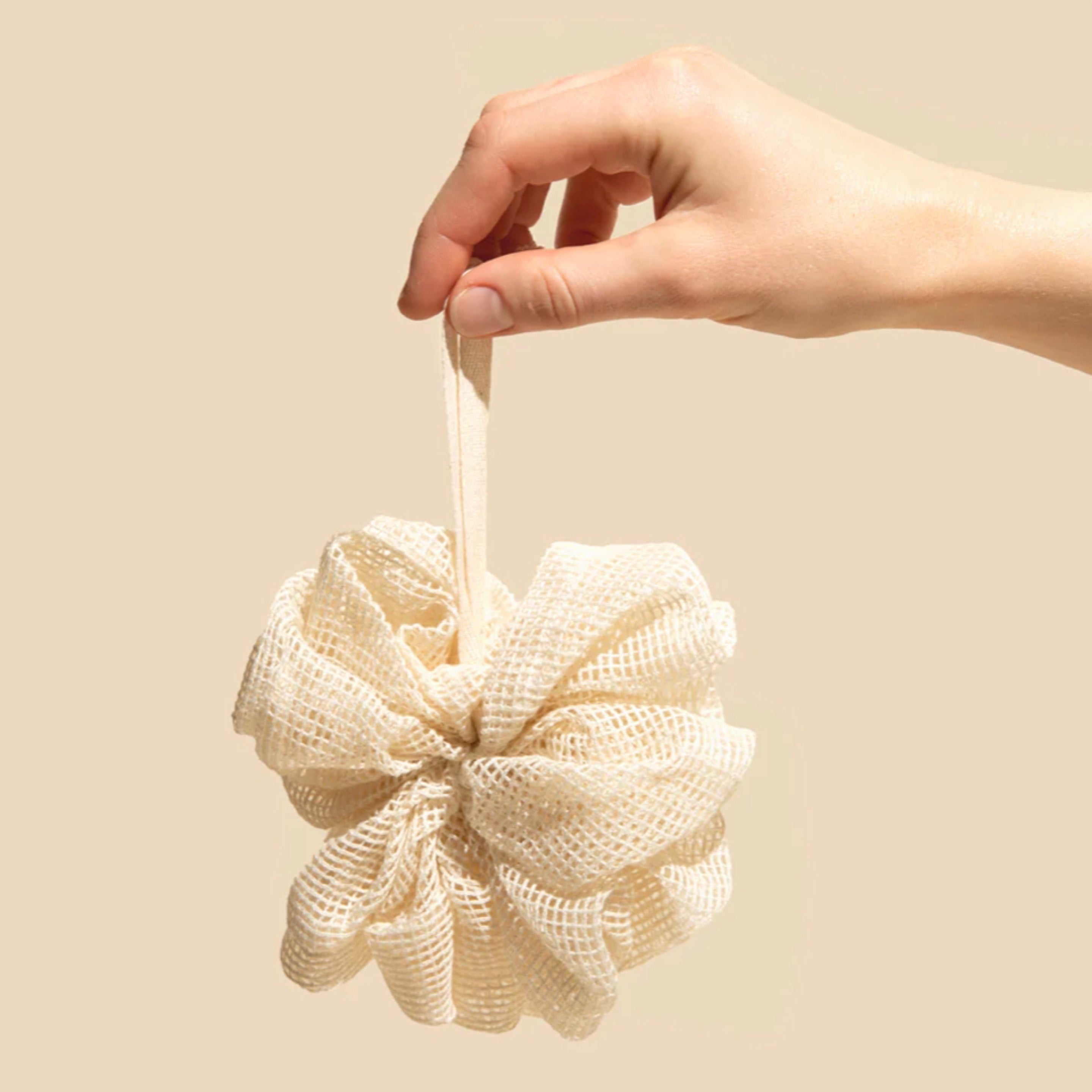 Organic Cotton Shower Pouf