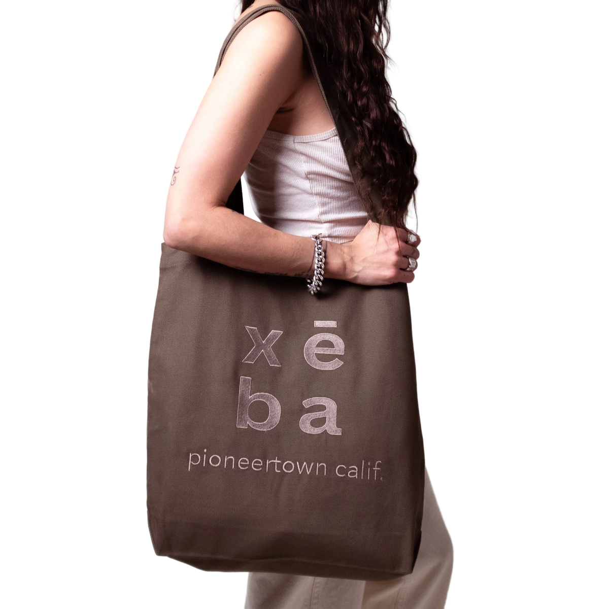 XēBA Embroidered Canvas Tote