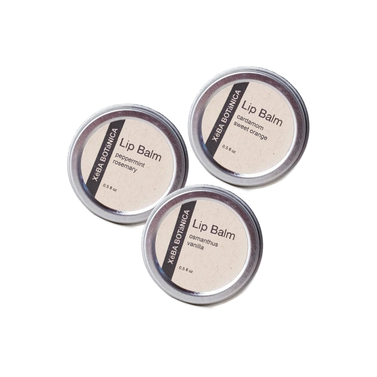 Lip Balm in all three flavors