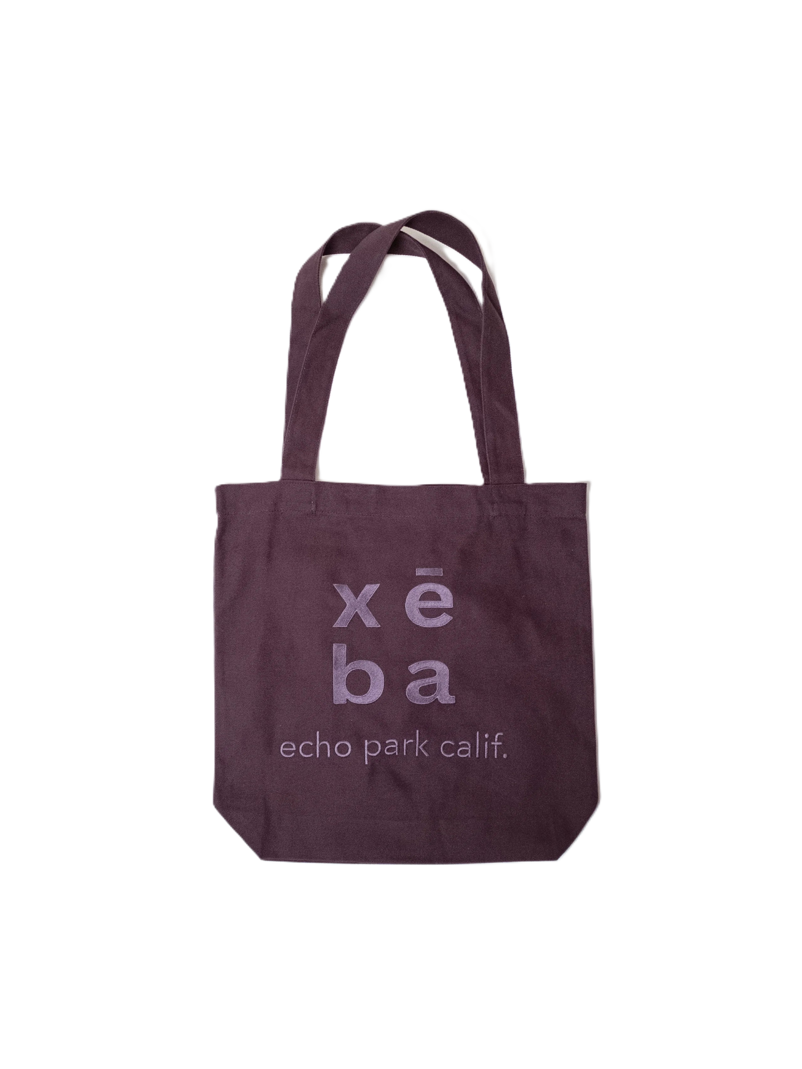 XēBA Embroidered Canvas Tote — transparent hero