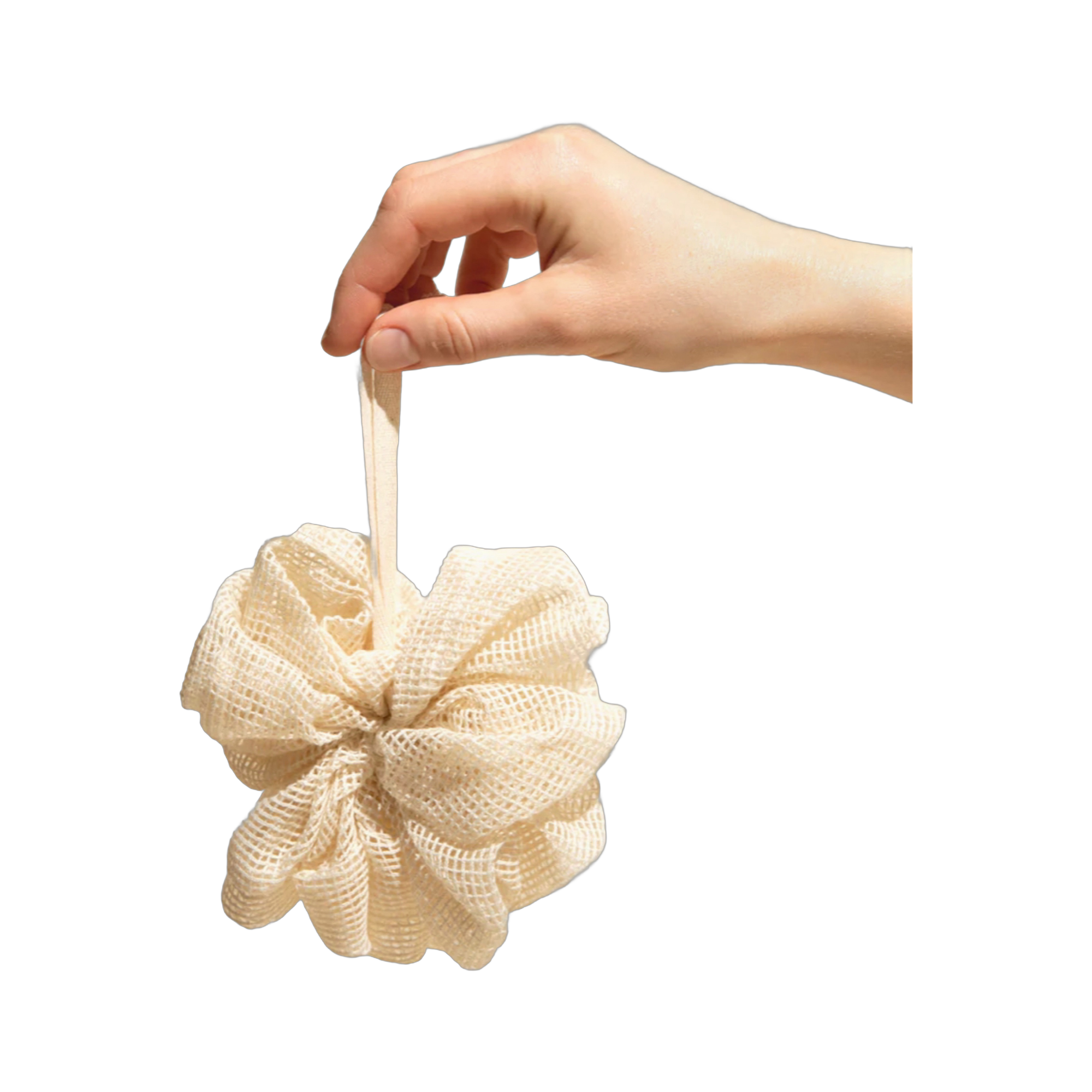 Organic Cotton Shower Pouf